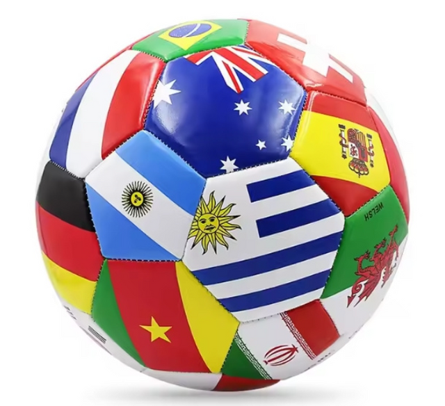 2026 World Cup Country Commemorative Football Soccer Training Ball with Various Flag Styles for Competition Souvenirs